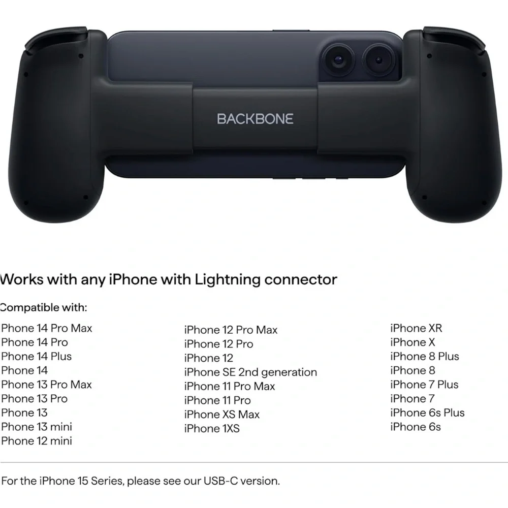 Backbone One Mobile Gaming Controller for iPhone - Black